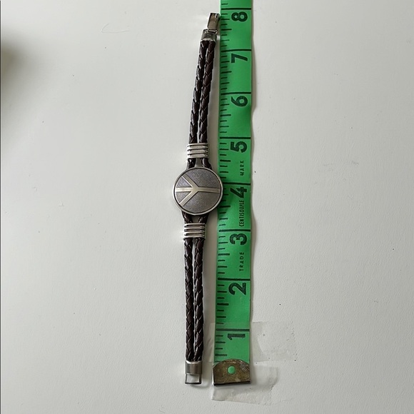 Brown and Silver Jewelry Bracelet with Elegant Accents - Picture 2 of 4